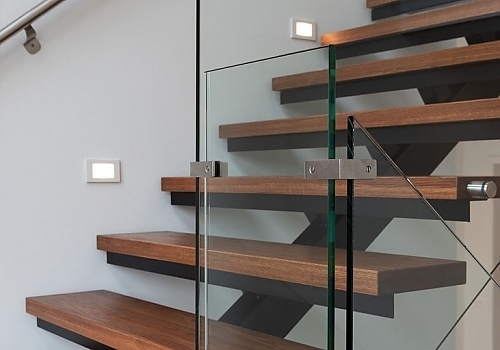 floating stairway in a house