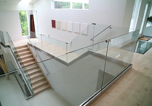 floating stairway in a house