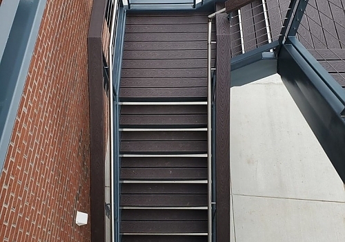 floating stairway in a house